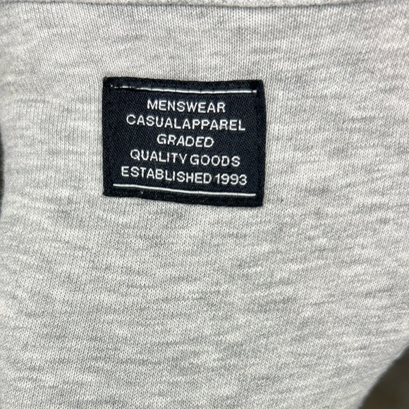 H&M men’s NASA sweat-shorts size Large light gray 9” inseam - Picture 4 of 5